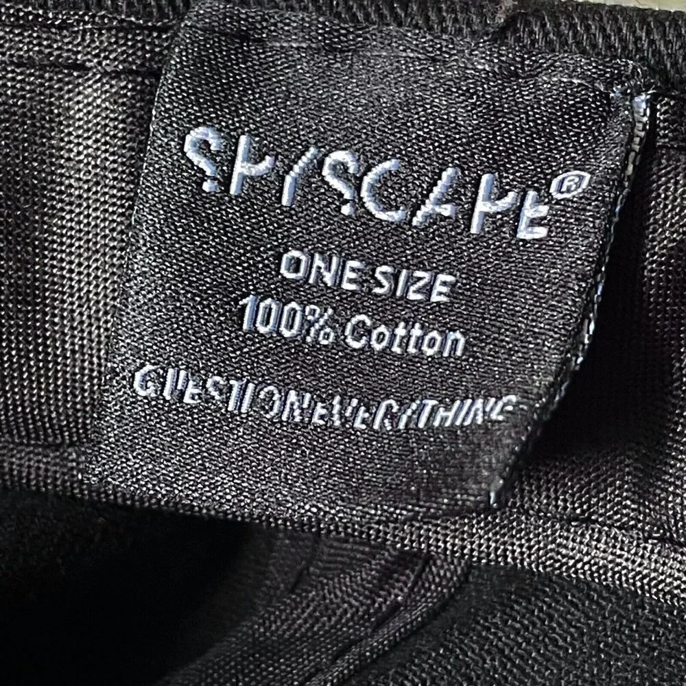 NWT Spyscape Cap Logo Embroidered Unisex One Size Black Streetwear